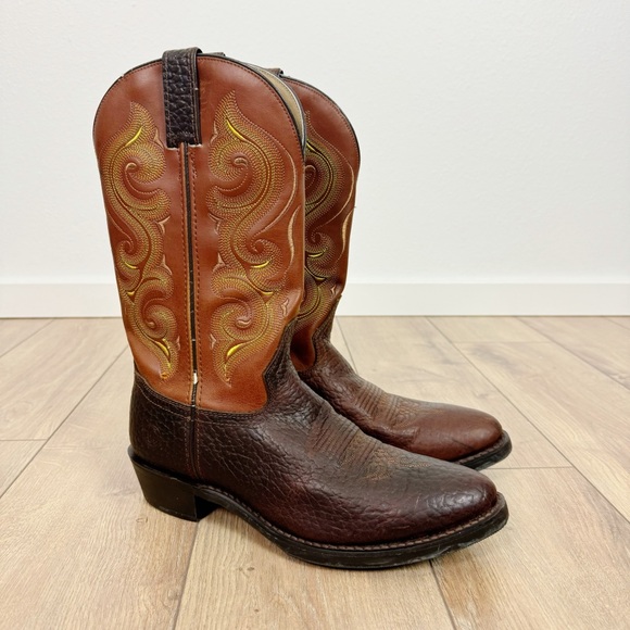 Double H Men’s 12” Work Western Cowboy Boot Stitch Pattern Leather Size 8.5 D - Picture 14 of 16